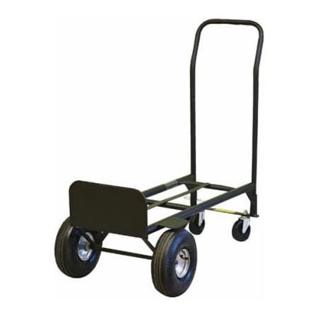 Milwaukee Hand Trucks Milwaukee 2-in-1 Convertible Hand Truck - Pneumatic Wheels - 800 Lb. Capacity 30080S